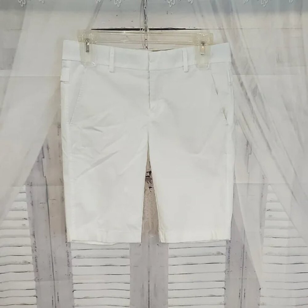 Vince. White Bermuda Shorts